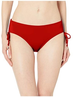 Women's Alex Solid Side Tie Adjustable Bikini Swim Bottom