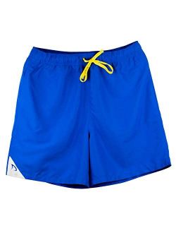 DryFins Mens Swim Trunks No Chafe Board Shorts Quick Dry with Boxer Brief Liner