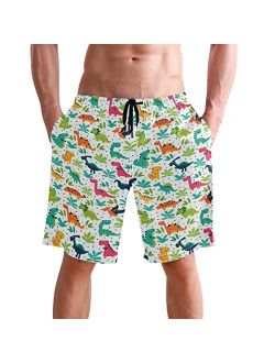 visesunny New Summer Men's Swim Trunks Quick Dry Bathing Suits Holiday Beach Short Casual Board Shorts