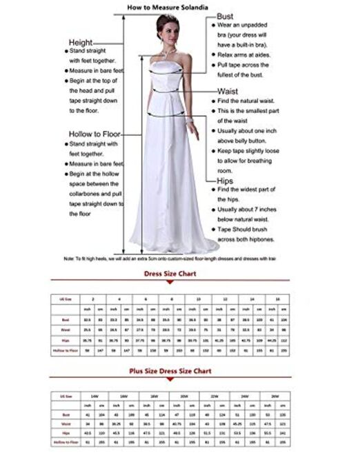 Solandia Women's Spaghetti Strap Bridal Ball Gowns Train Long Lace Mermaid Wedding Dresses for Bride 2021