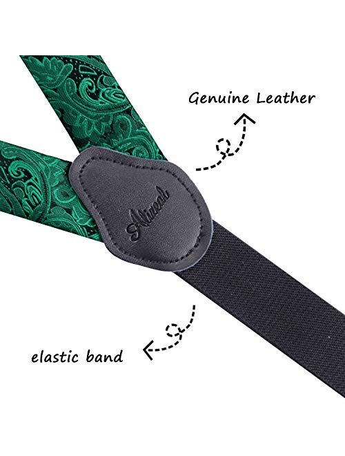 Details about   Alizeal 2.5CM Unisex's 3-Clip Suspender and Bow Tie Sets