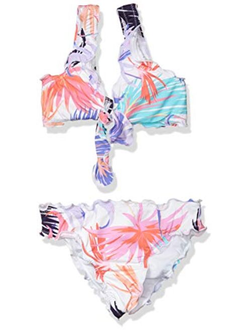 Hobie Girls' Big Bralette Top and Hipster Bikini Bottom Swimsuit Set