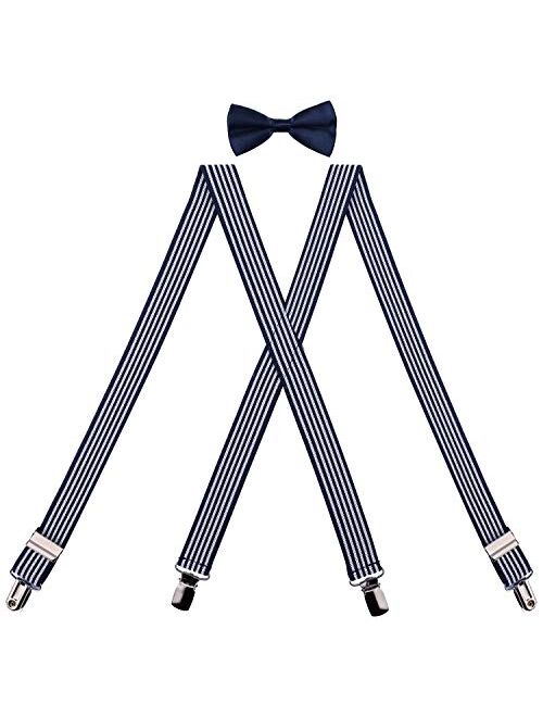 CEAJOO Boy's Suspenders and Bow Tie Set Adjustable