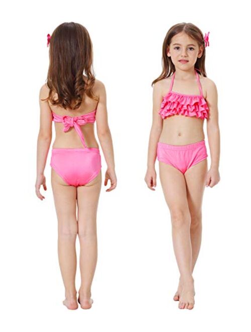 Mermaid Swimsuit for Girls, Mermaid Tails for Swimming, Swimmable Costume, Mermaid Bathing Suit Set No with Monofin