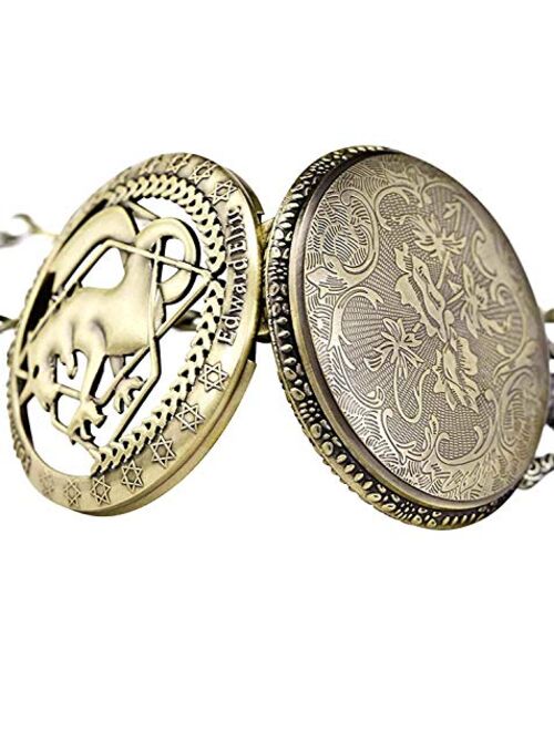 Fullmetal Alchemist Merch Pocket Watch with Chain Box for Cosplay Anime Accessories