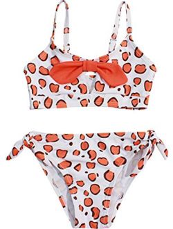Macool Little Girls Bikini Toddler Kids Swimsuits Baby Beach Swimwear 2 Piece Swimsuits 