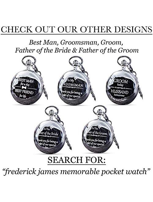 Father of The Bride Gifts - Engraved 'Father of The Bride' Pocket Watch - Dad of The Bride Gifts for Wedding