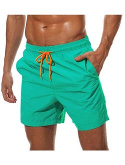 Men's Quick Dry Swim Trunks with Mesh Lining Beach Shorts Boardshorts Swim Shorts 3 Pockets