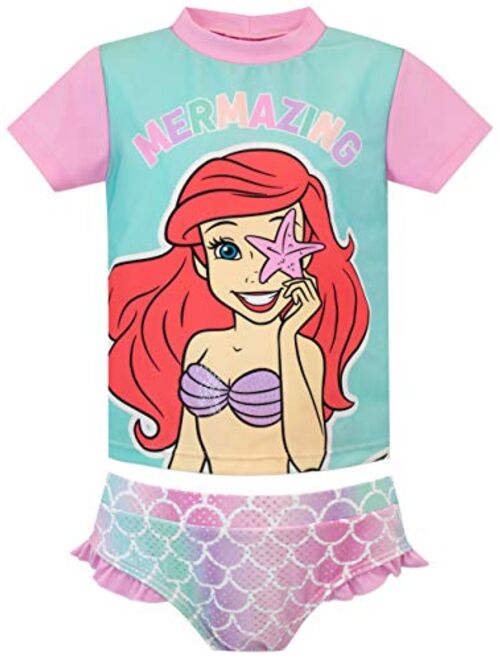 Disney Girls' The Little Mermaid Two Piece Swim Set