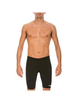 Men's Board Race Polyester Solid Jammer Swimsuit