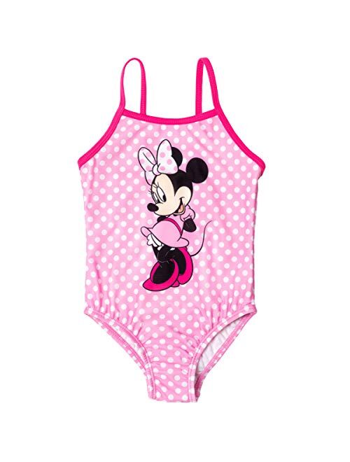Disney Minnie Mouse 5 Piece Swim Set: One-Piece Rash Guard Tankini Bottom Skort