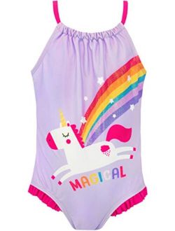 Harry Bear Girls' Unicorn Swimsuit