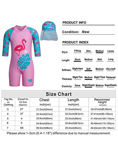 Jurebecia Unicorn Girls Swimsuit Kids One Piece/Two Pieces Round-Neck Swimwear Rash Guard Bathing Suit 2-8Years
