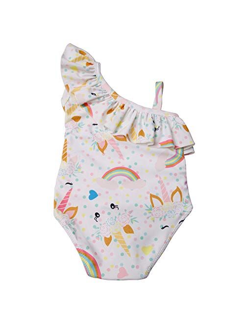 Baby Girls Unicorn Swimsuit One Piece Kids Bathing Suit Little Girls Swimming Wear