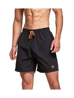 Mens Swim Trunks Quick Dry Beach Shorts Board Shorts with Mesh Lining