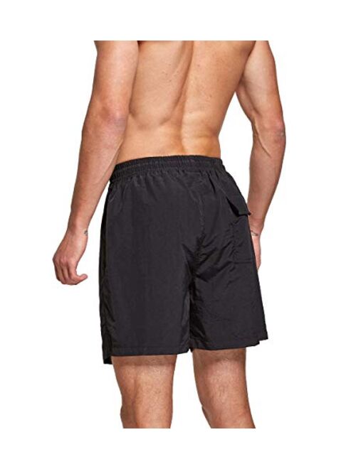 Tansozer Mens Swim Trunks Quick Dry Beach Shorts Board Shorts with Mesh Lining