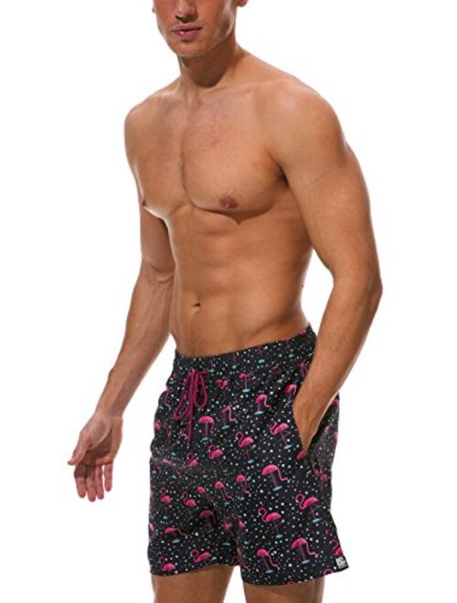 Aivtalk Men's Quick Dry Swim Trunks Mesh Liner Bathing Suit Beach Short with Pockets