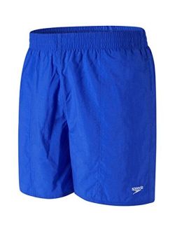 Solid Leisure 16" Men's Swim Shorts, Beautiful Blue