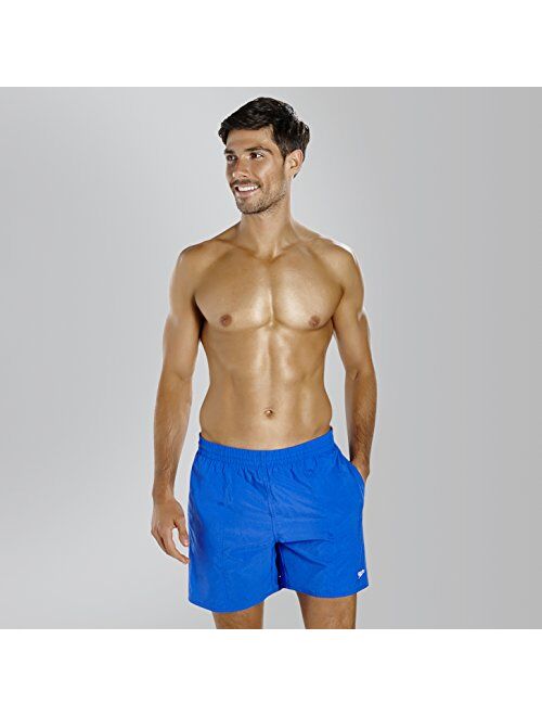 Beautiful Blue Speedo Solid Leisure 16 Mens Swim Shorts 