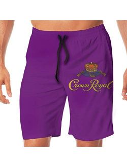 Crown Royal Men's Summer Holiday Quick-Drying Swim Trunks Beach Shorts Board Shorts