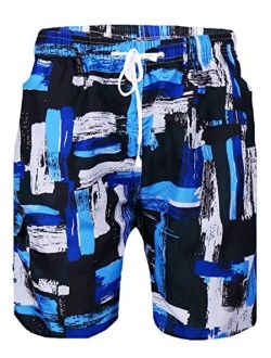 Sykooria Boys Teens 3D Coloured Fun Graphic Shorts Swimming Shorts Summer Swimming Trunks Beach Shorts for Men