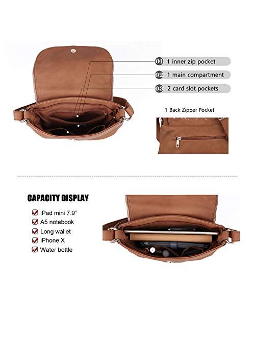 Boho Crossbody Bags for Women Designer Crossbody Purse and Shoulder Handbags with 2 Tassels,Medium Size 13”