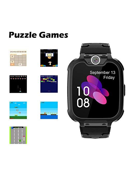 Kids Smart Watch for Boys Girls - HD Touch Screen Sports Smartwatch Phone with Call Camera Games Recorder Alarm Music Player for Children Teen Students