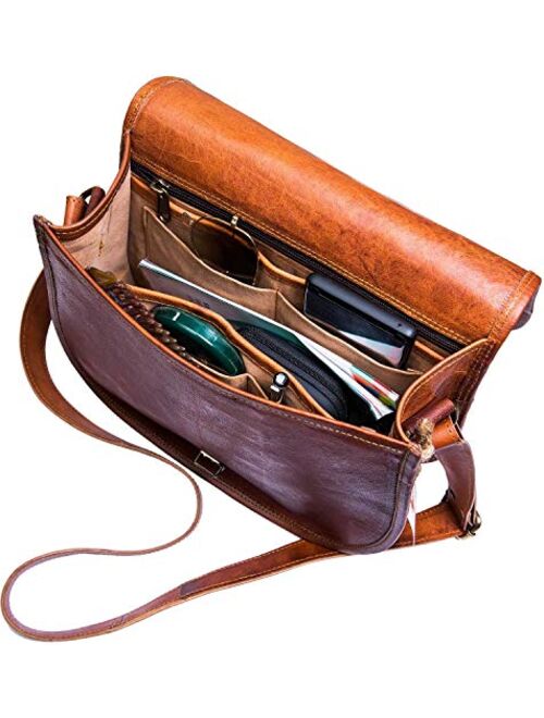 Urban Leather Shoulder Bags for Women, Saddle Cross Body Purse Handbags for Young Women & Teen Girls, Genuine Leather Satchel Bags