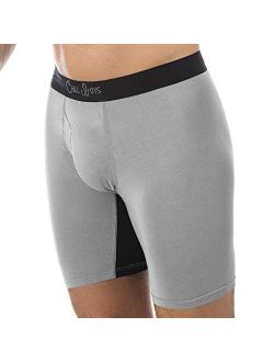 Chill Boys Bamboo Boxer Briefs-Breathable Bamboo Boxers. Soft Anti Chafing Mens Underwear
