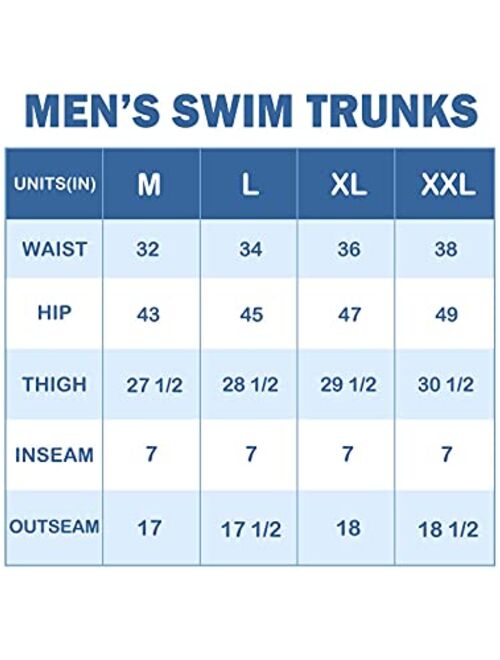 Century Star Mens Swim Trunks Quick Dry Swim Shorts Beachwear for Men Summer Holiday
