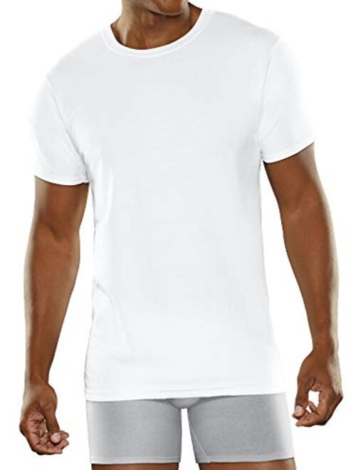 Fruit of the Loom Men's Breathable Cotton Micro-mesh Crew T-Shirt