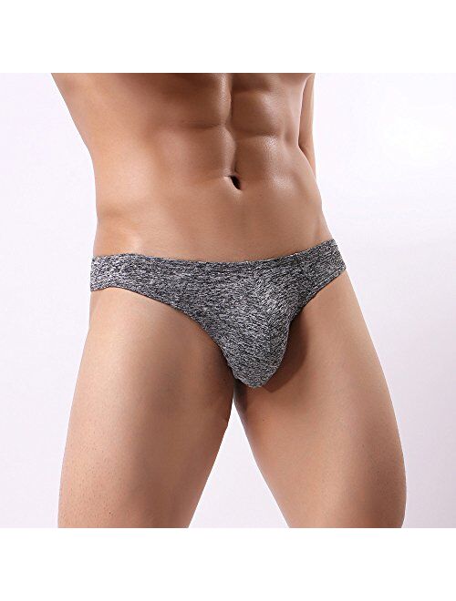 iHHAPY Men's Underpants Knickers Soft Cooling Thong Panties Briefs Sexy Utral-Thin Shorts Underwear Men's Bikini