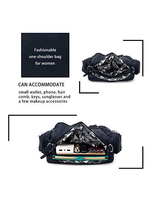 Angel Barcelo Roomy Fashion Hobo Womens Handbags Ladies Purse Satchel Shoulder Bags Tote Washed Leather Bag