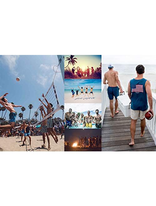 PAUFOGA Mens 3D Printed Swim Trunks Quick Dry Summer Surf Board Shorts Swimwear Pants