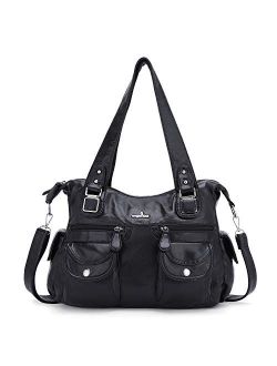 Angelkiss Satchel Tote Handbags for Women Large Waterproof Travel Shoulder Purses for women