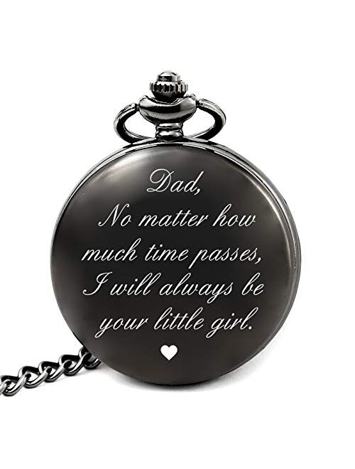 LEVONTA Gifts for Men who Have Everything Personalized Pocket Watch, Men Gifts for Christmas Birthday Fathers Day Valentines Graduation