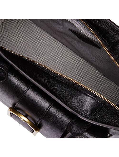 Fossil Women's Wiley Leather Satchel Purse Handbag