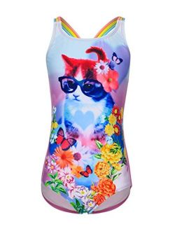 BELLOO Girls Bathing Suit One Piece Swimsuit