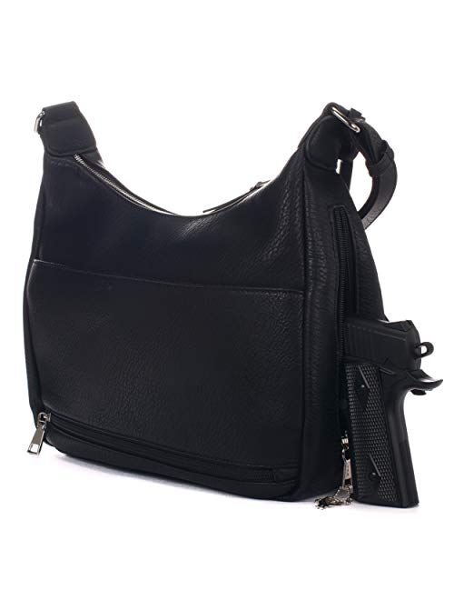Jessie & James Large Concealed Carry Crossbody Bag For Women Gunbag Shoulder Purse With Detachable Holster