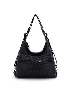 Hobo Bags for Women Faux Leather Shoulder Purse