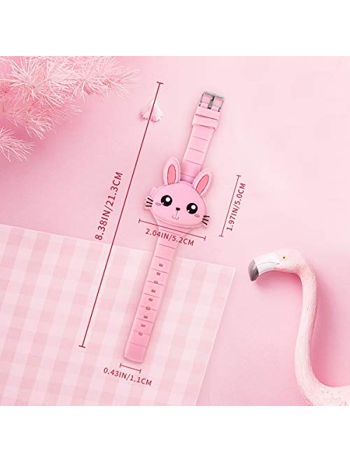 Kids Watch,Girls Watch Digital Cute Shape LED Fashion Silicone Band Clamshell Design Wrist Watch Girl Gifts