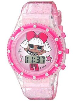 L.O.L. Surprise! Girls' Quartz Watch with Plastic Strap, Pink, 16.2 (Model: LOL4029AZ)