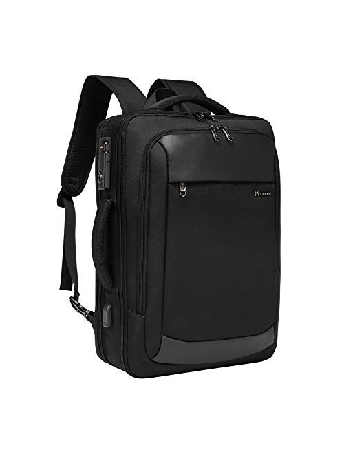 Buy Modoker Briefcase Laptop Backpack, 17.3 Inch Laptop Bag for Men ...