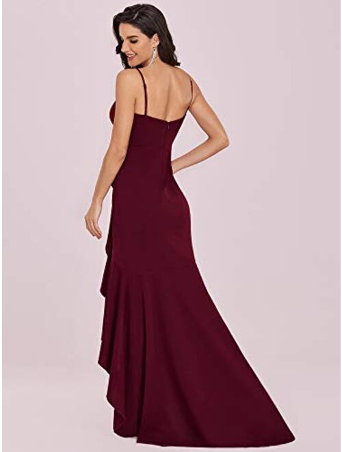 Ever-Pretty Womens Spaghetti Floor Length High Low Formal Party Cocktail Dress 0221