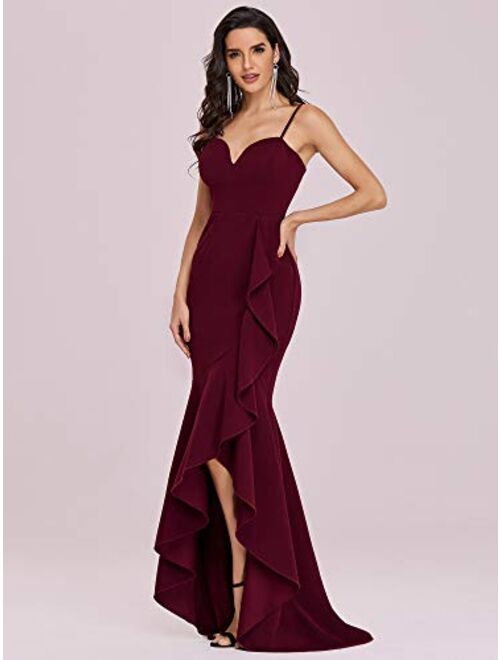 Ever-Pretty Womens Spaghetti Floor Length High Low Formal Party Cocktail Dress 0221