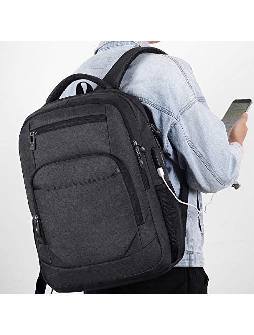 Backpack for Men,School Backpack College Backpack Business Backpack Laptop Bookbag with USB Charging Port Fits 15.6 Inch Laptop and Notebook