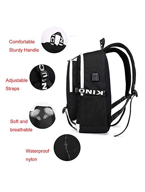 Love Quote Backpack Travel Bag-Business Laptop Backpack with USB Charging Port,Elegant Casual Daypacks Outdoor Sports Shoulders Bag for Men Women,Water Resistant Resistan