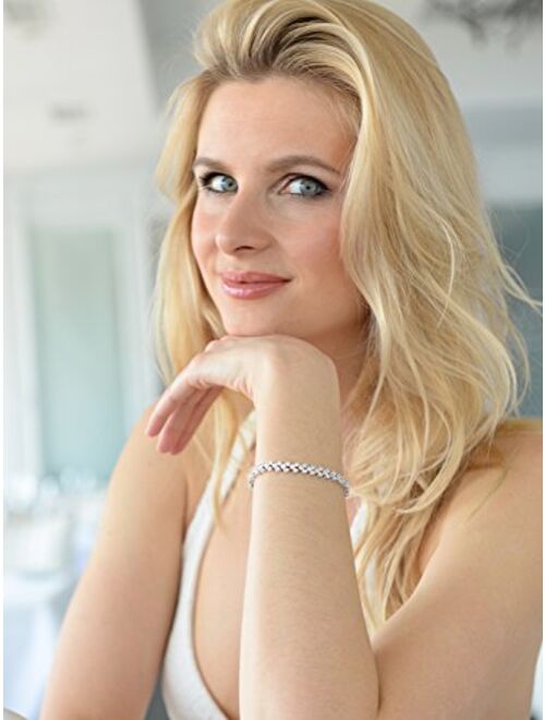 Mariell 6 3/8" CZ Wedding Bridal or Prom Tennis Bracelet - Petite Size, Perfect for Smaller Wrist.