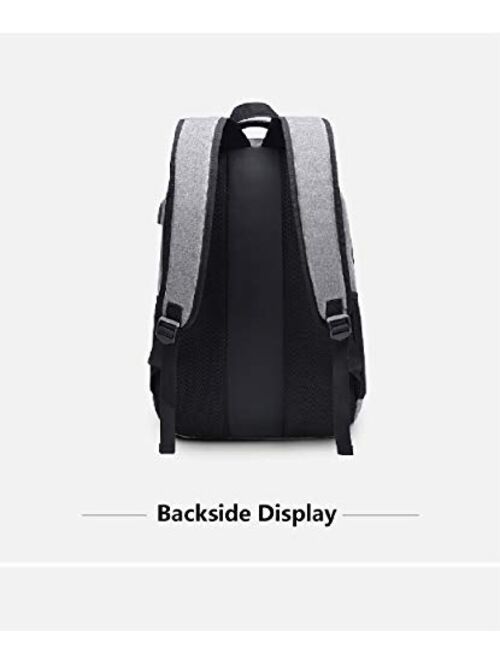 Travel Laptop Backpacks，with USB Charging Port Knapsack,Fits 15.6 Inch Notebook Rucksack ,Hiking Daypacks