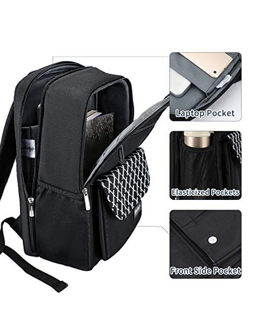 Laptop Backpack Slim Anti-Theft Water Breathable Resistant Travel 36-55L Men Women Fits under 17.3 Inch 180° Opening And Closing Design,B 